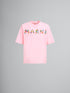 MARNI T-Shirt With Bouquet Marni Logo Mens Apparel